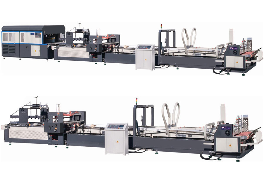 Automatic Corrugated Carton Folder Gluer & Strapping Machine